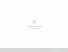 Tablet Screenshot of planungsgruppe-korb.de